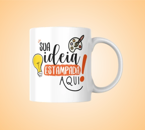 Caneca de porcelana personalizada