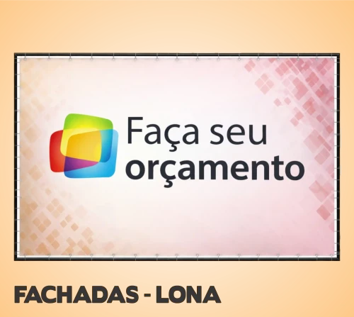 Lona com ilhós + Estrutura Metalon