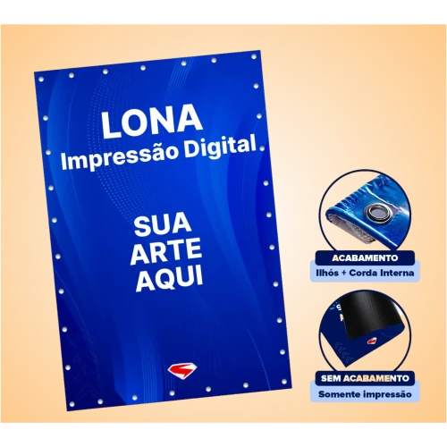 Lona com ilhós 330g